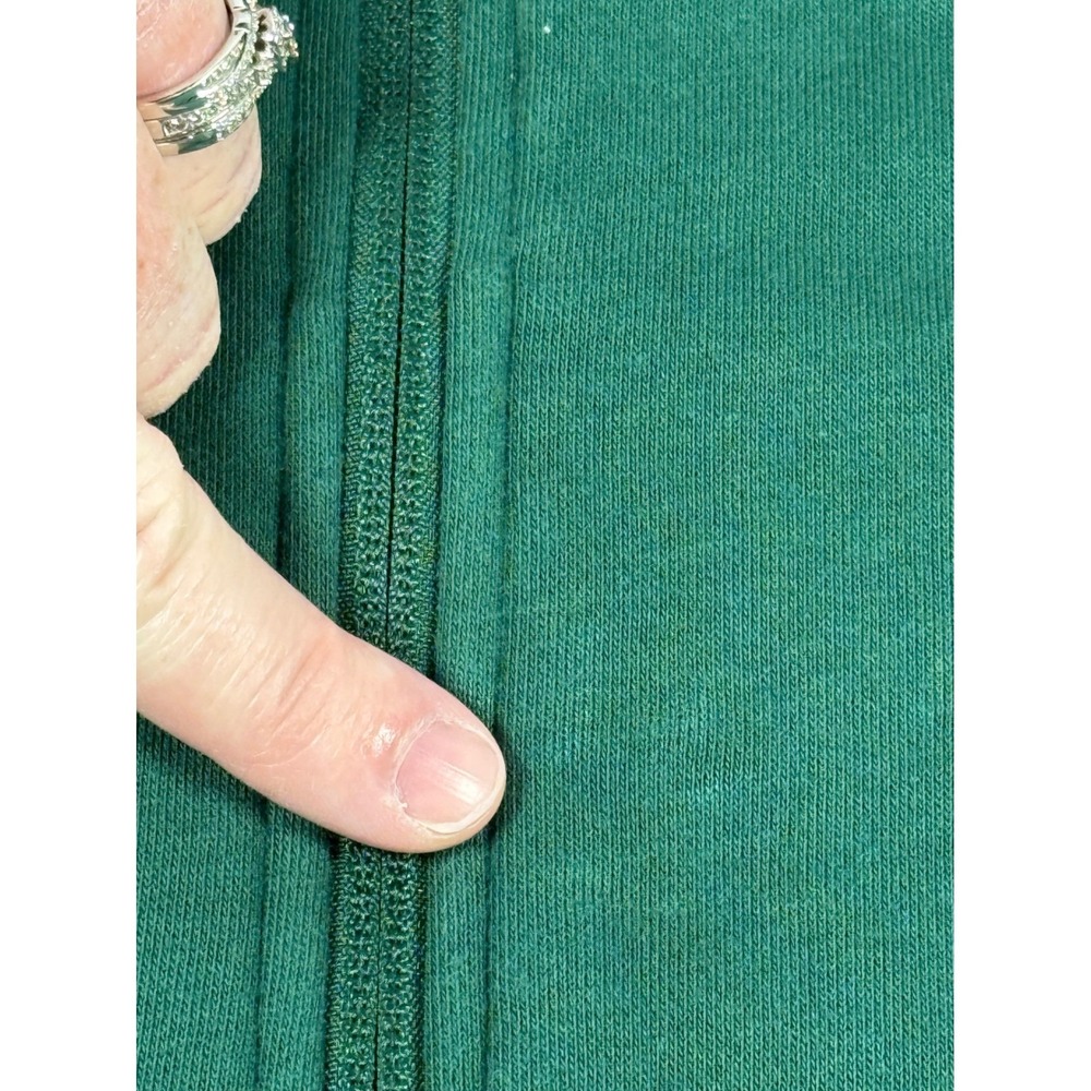 Under Armour Womens Rival Terry Full Zip Hoodie Green Size Medium Logo Athletic - Picture 6 of 11
